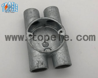 BS4568 Elektrische Leitungsbefestigungen Twin Through Way H Formbare Eisenbox 20mm -32mm