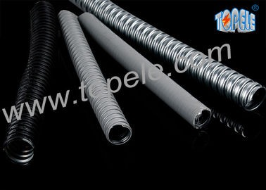 Elektrische Verzinkte Stahl PVC Flexible Leitung und Befestigungen Grau