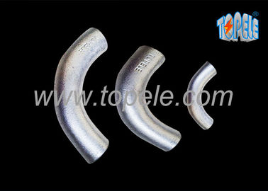 BS4568 Verzinktes Stahlrohr Formbarer Eisenkanal Schnitt Ellenbogen 20 mm / 25 mm