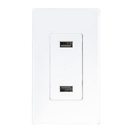 LD-U001 4.2A Smart Hochgeschwindigkeits-USB-Ladestation, 2 USB-Anschlüsse mit 2 Wandplatten