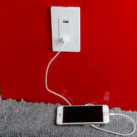 LD-U001 4.2A Smart Hochgeschwindigkeits-USB-Ladestation, 2 USB-Anschlüsse mit 2 Wandplatten