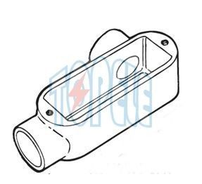 1 Zoll Aluminium LR Typ IP65 mit Gewinde EMT / starre Leitung Körper mit Abdeckung