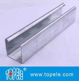 Einfacher Kanal 41x25mm, 41x35mm Vorverzinkter Perforierter Einfacher / Schlitten-Strut-Kanal Stahl-Unistrut-Kanal