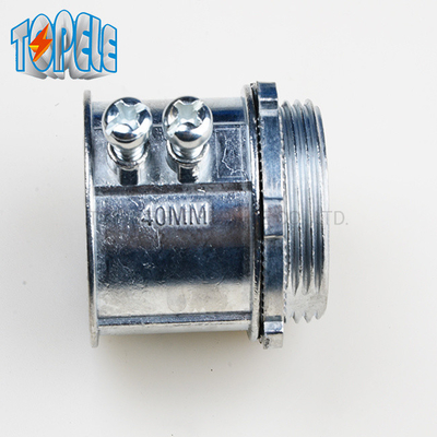 20mm -50mm EMT Conduit Fittings IEC61386 EMT Set Screw Connector Zink