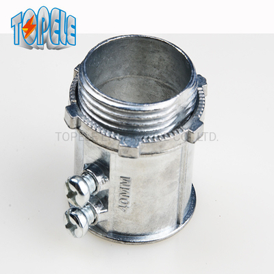 20mm -50mm EMT Conduit Fittings IEC61386 EMT Set Screw Connector Zink