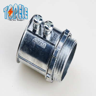 20mm -50mm EMT Conduit Fittings IEC61386 EMT Set Screw Connector Zink