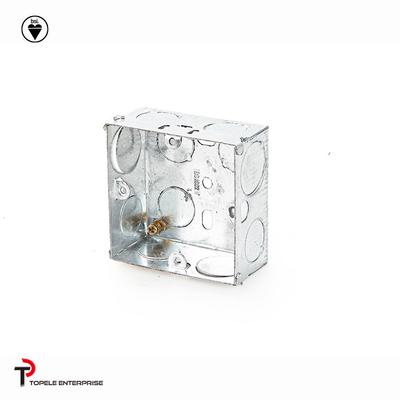 25 mm, 35 mm Stahl BS4568 GI Box / Terminal 1 Gang GI Box, elektrische Boxen und Abdeckungen