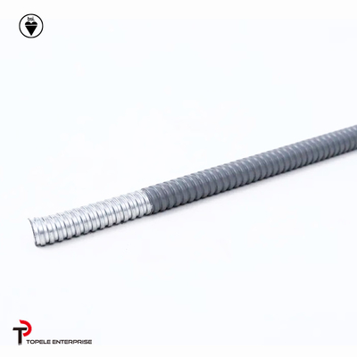 Elektrische Verzinkte Stahl PVC Flexible Leitung und Befestigungen Grau