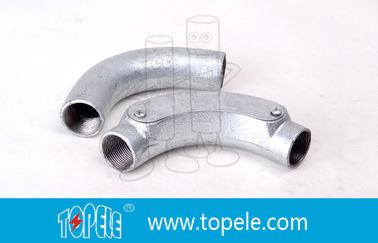 20MM 3 / 4 ′′, 1 ′′ BS4568 GI Eisen Ellenbogen Formbare Eisen Kreisverbindungsbox mit Tapped Loch
