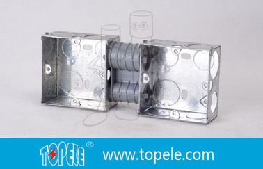 Elektrische Schachteln / 2-Gang British Standard Metallleitungsbox mit PVC, Schalterbox
