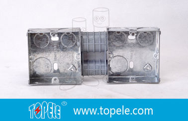 Elektrische Schachteln / 2-Gang British Standard Metallleitungsbox mit PVC, Schalterbox