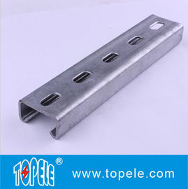 Schwarz galvanisierter 41X41MM Unistrut-Kanal, HDG Schlitten / einfacher Strut-Kanal zur Unterstützung von Leitungen