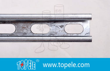 Schwarz galvanisierter 41X41MM Unistrut-Kanal, HDG Schlitten / einfacher Strut-Kanal zur Unterstützung von Leitungen