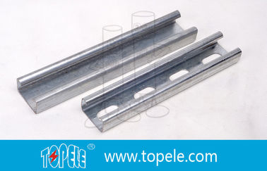 Schwarz galvanisierter 41X41MM Unistrut-Kanal, HDG Schlitten / einfacher Strut-Kanal zur Unterstützung von Leitungen