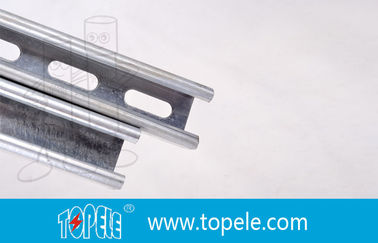 Schwarz galvanisierter 41X41MM Unistrut-Kanal, HDG Schlitten / einfacher Strut-Kanal zur Unterstützung von Leitungen