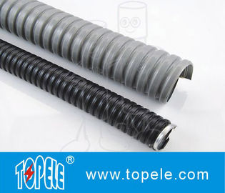 Elektrische Verzinkte Stahl PVC Flexible Leitung und Befestigungen Grau