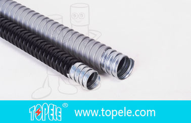 Elektrische Verzinkte Stahl PVC Flexible Leitung und Befestigungen Grau
