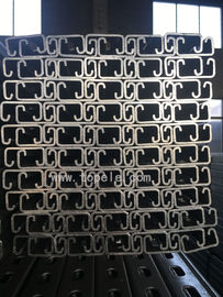 Hot Dip Galvanized Steel Slotted Unistrut Kanal zur Unterstützung von Leitungen 41X 41MM