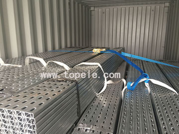 Hot Dip Galvanized Steel Slotted Unistrut Kanal zur Unterstützung von Leitungen 41X 41MM