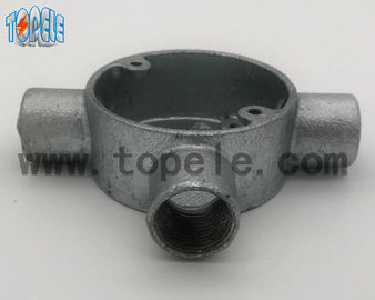 Aluminium / Formbares Eisen BS4568 Leitungs-Drei-Wege-Kreuzungskasse Langlebigkeit