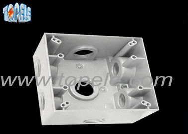 Rechteckige Aluminium-Elektrobox, Schalter-Elektrobox im Freien