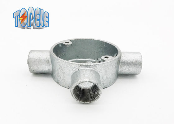 20 mm 25 mm 32 mm BS4568 Leitungsringe Box drei Tee Way Formbarer Eisenbox