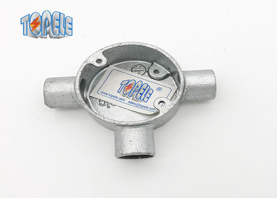 20 mm 25 mm 32 mm BS4568 Leitungsringe Box drei Tee Way Formbarer Eisenbox