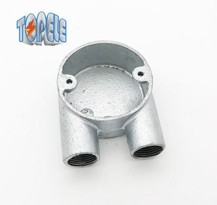 Zweig 2 Weg U Formbare Eisenbox BS4568 Leitungsbefestigung Hot Dip Galvanized