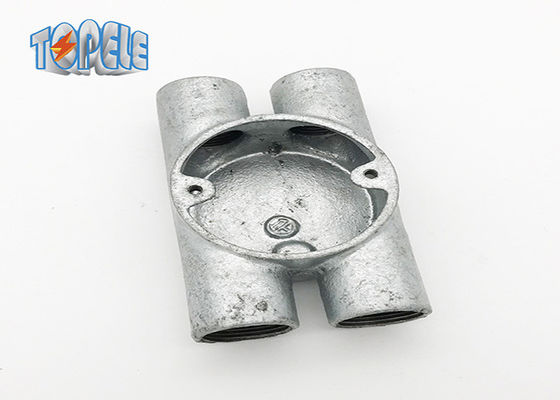 Dauerhafte Gi-Leitungsaccessoires BS4568 Kreisförmiges, formbares Twin Through - H Way Box