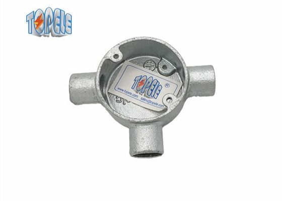 Oem Design Leitung Verzinkte Befestigungen Formbares EisenTee Kreislauf elektrische Schachtel