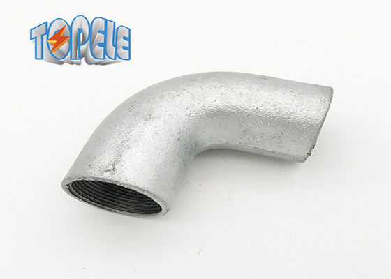 Weibliche Verbindung BS4568 Leitung Hot Dip Galvanized Formbares Eisen Fest Ellenbogen