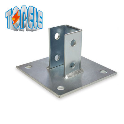 4 Löcher Einkanal Post Basis 13/32&quot; Unistrut Platte