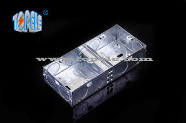 2- Gang British Standard Metall-Elektroleitungsbox mit PVC, Leitungs-Schalterbox