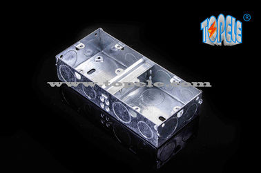 2- Gang British Standard Metall-Elektroleitungsbox mit PVC, Leitungs-Schalterbox