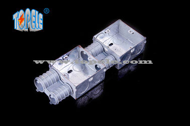 Elektrische Schachteln / 2-Gang British Standard Metallleitungsbox mit PVC, Schalterbox