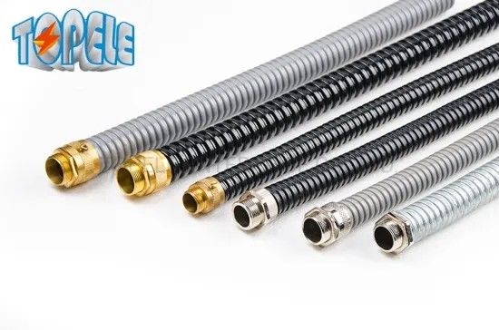 Messing-Flex-Metallleitungsbefestigungen Lang-Kürzer Typ Männlicher Sechseckenschoss