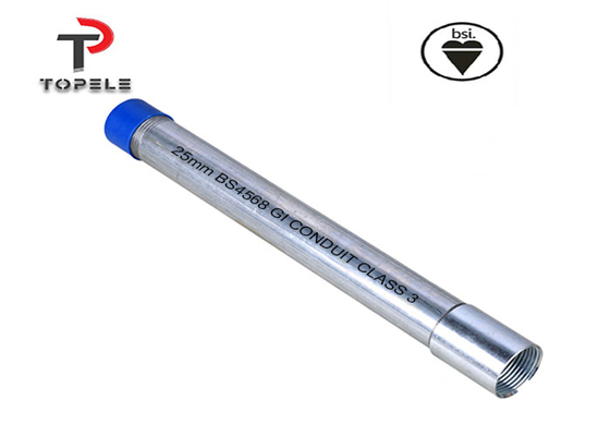 25 mm Klasse 3 BS Galvanisiertes Gi-Leitungrohr für elektrische Verkabelung