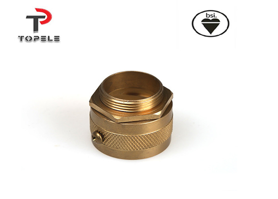 25 mm Messing Männlicher Leitungsadapter Flexible Befestigungen Gelb