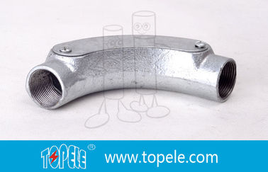20MM 3 / 4 ′′, 1 ′′ BS4568 GI Eisen Ellenbogen Formbare Eisen Kreisverbindungsbox mit Tapped Loch